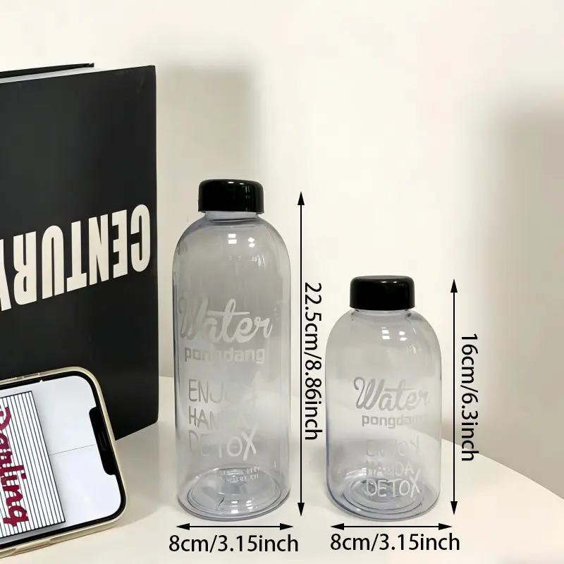 Transparent Reusable Plastic Water Bottles