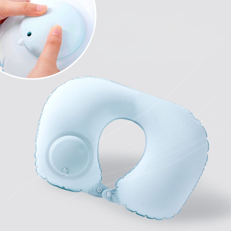 Auto Inflatable U Neck Travel Pillow
