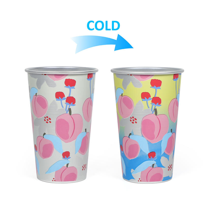 470ml Reusable Aluminum Color-Changing Party Cup